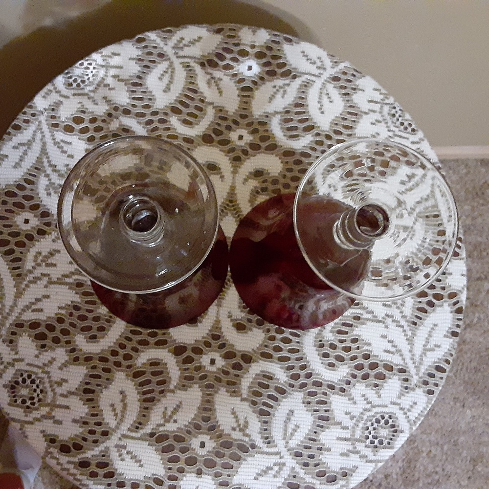 Home Essentials Ruby Red Water Goblets - Picture 2 of 5